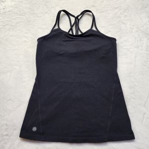 Athleta Women's Black Athletic Tank-Top Shirt Size Small